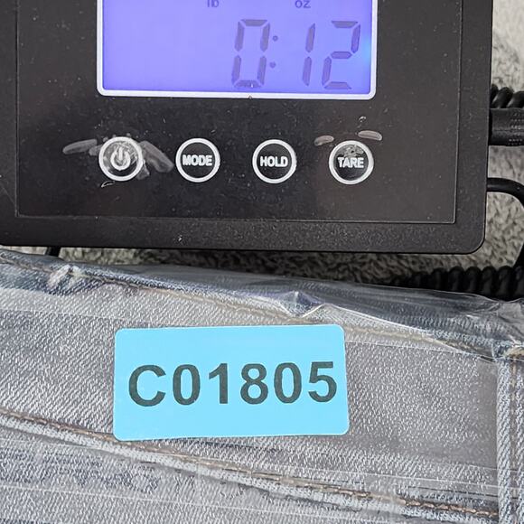 Express Jeans Womens 4 Blue Mid Rise Cropped Skinny Leg Stretch Denim Distressed - Picture 15 of 15